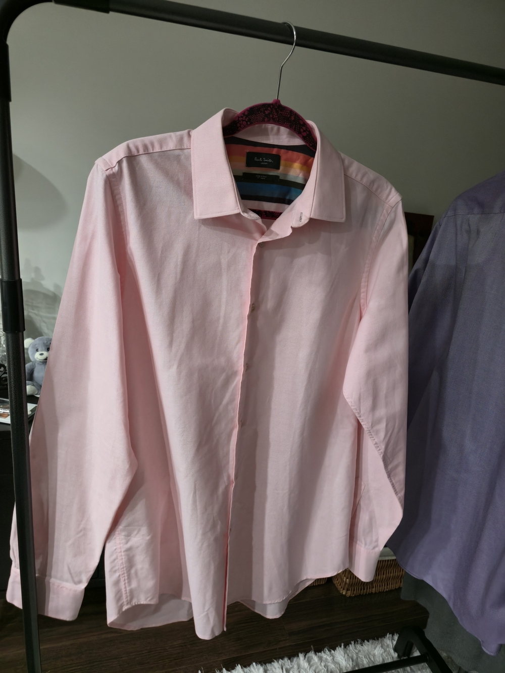 Paul Smith London Soho Pink Dress Shirt Made in Italy Men’s 17 / XL